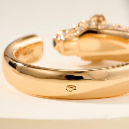 [AURORA]PANTHERE HALF DIAMOND SMALL RING