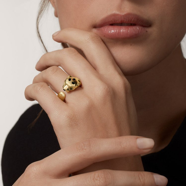 [AURORA]PANTHERE SPOTTED MEDIUM RING