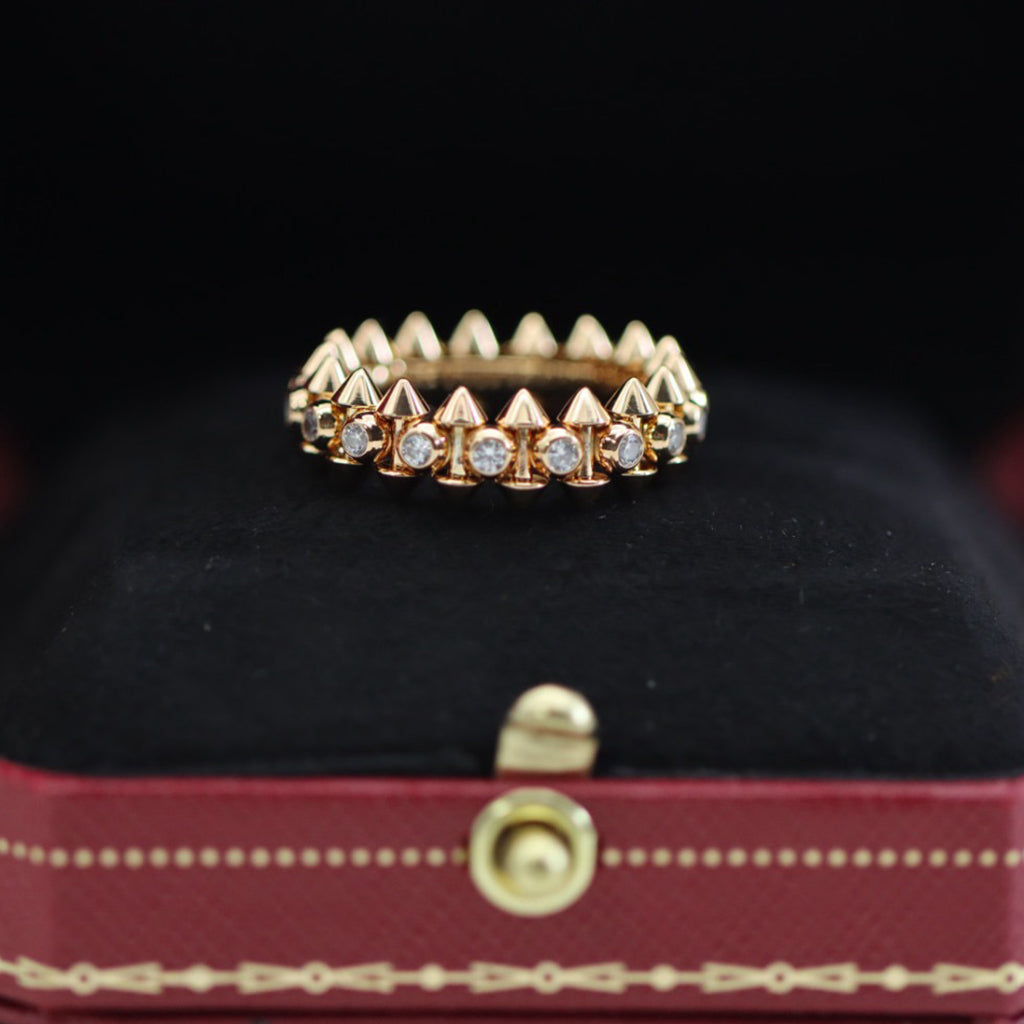 [AURORA]CLASH 6.8MM DIAMOND MEDIUM RING