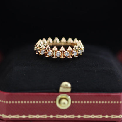 [AURORA]CLASH 6.8MM DIAMOND MEDIUM RING