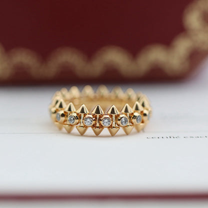 [AURORA]CLASH 6.8MM DIAMOND MEDIUM RING