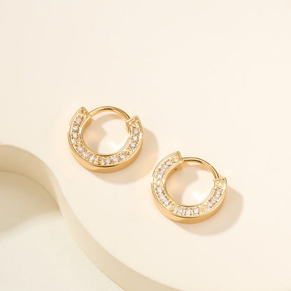 [AURORA]LOVE DIAMOND EARRINGS