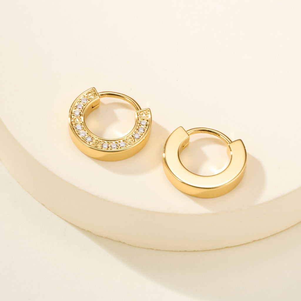 [AURORA]LOVE DIAMOND EARRINGS