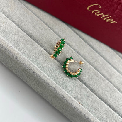 [AURORA]CLASH 7.9MM AGATE CHALCEDONY EARRINGS