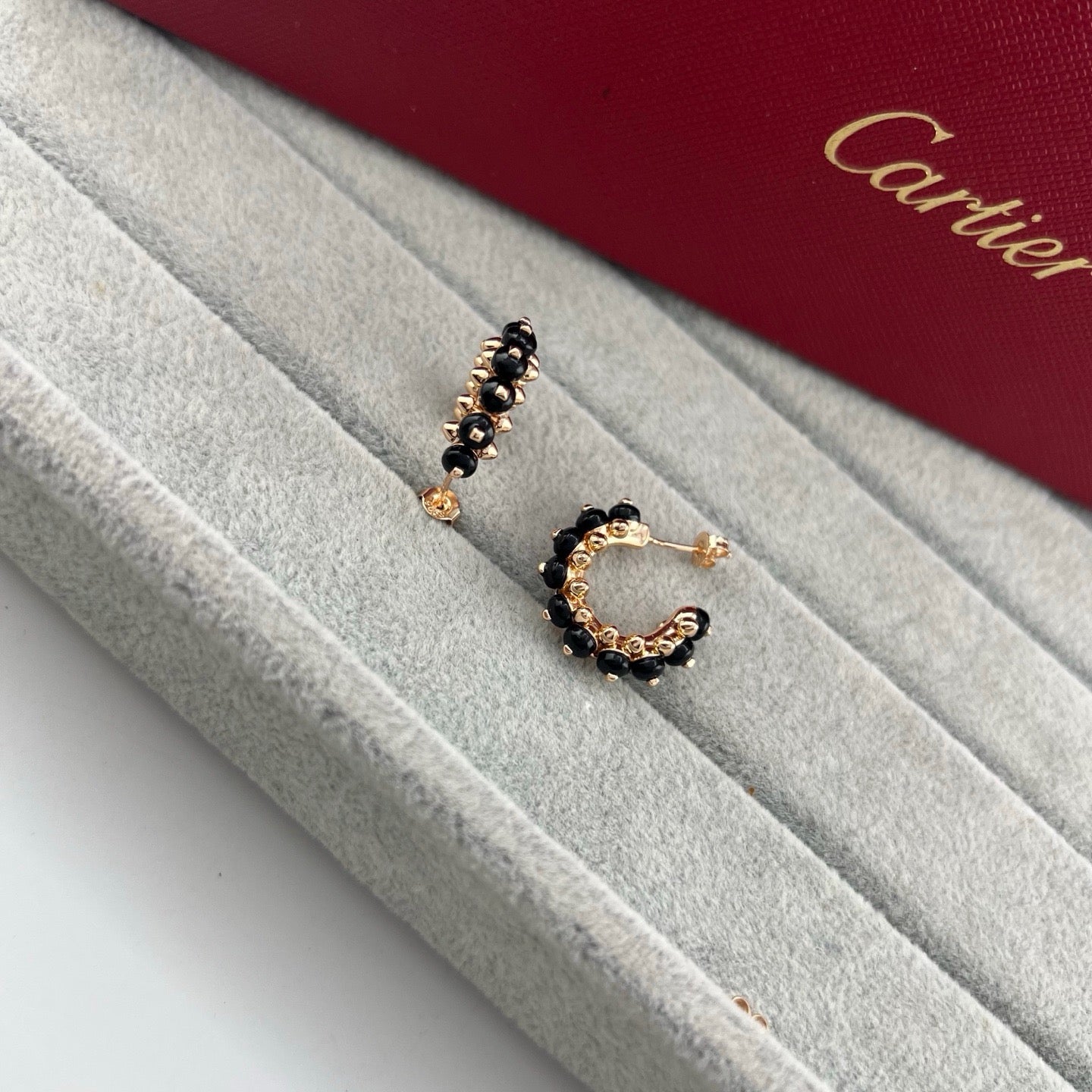 [AURORA]CLASH 7.9MM AGATE CHALCEDONY EARRINGS