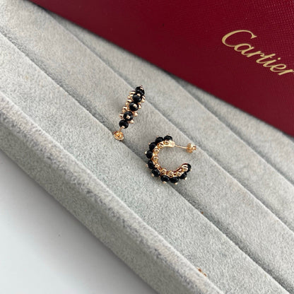 [AURORA]CLASH 7.9MM AGATE CHALCEDONY EARRINGS