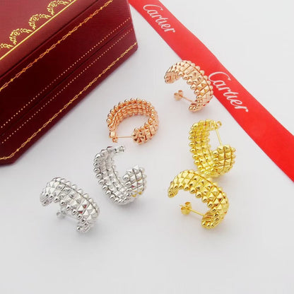 [AURORA]CLASH 9.2MM DOUBLE ROW EARRINGS
