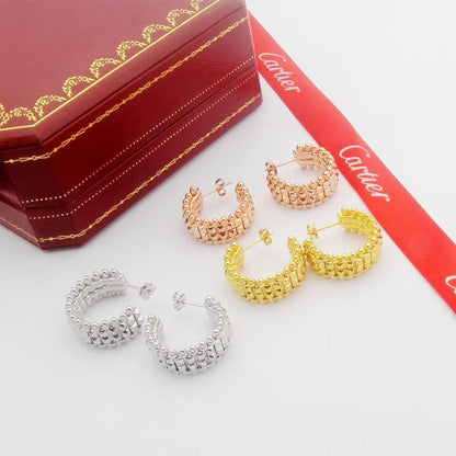 [AURORA]CLASH 9.2MM DOUBLE ROW EARRINGS
