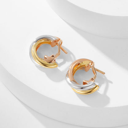[AURORA]TRINITY ON DIAMOND CLASSIC EARRINGS