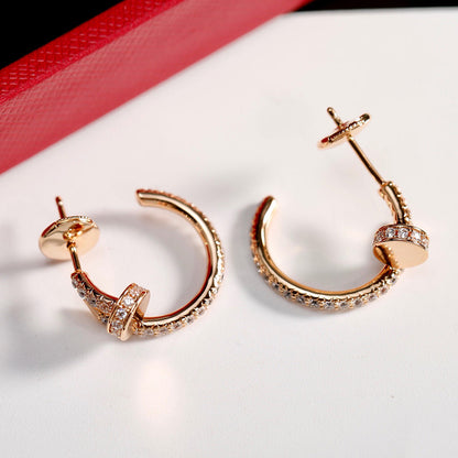 [AURORA]JUSTE FULL DIAMOND SMALL EARRINGS