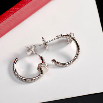 [AURORA]JUSTE FULL DIAMOND SMALL EARRINGS