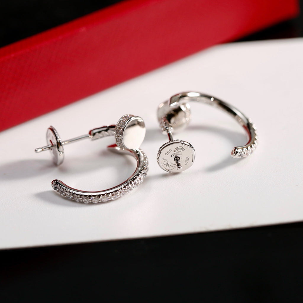 [AURORA]JUSTE FULL DIAMOND SMALL EARRINGS