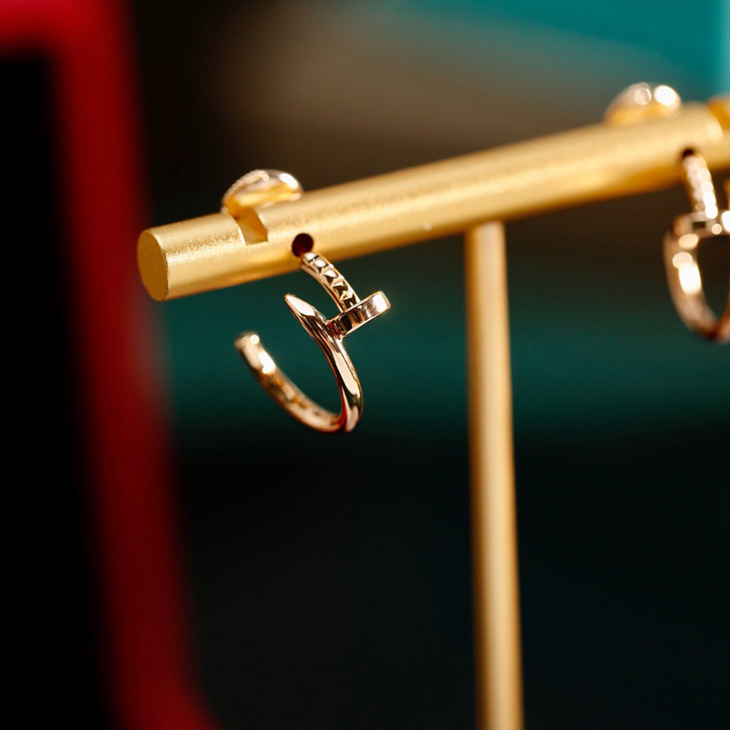[AURORA]JUSTE NO DIAMOND SMALL EARRINGS
