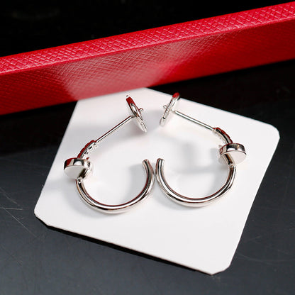 [AURORA]JUSTE NO DIAMOND SMALL EARRINGS