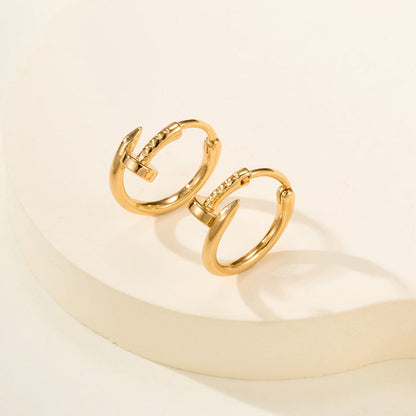 [AURORA]JUSTE NO DIAMOND MINI EARRINGS