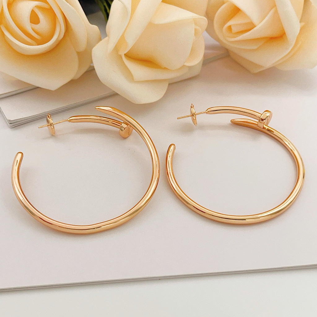 [AURORA]JUSTE NO DIAMOND LARGE EARRINGS