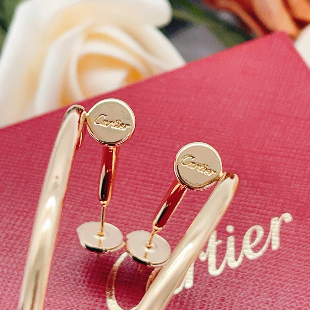 [AURORA]JUSTE NO DIAMOND LARGE EARRINGS