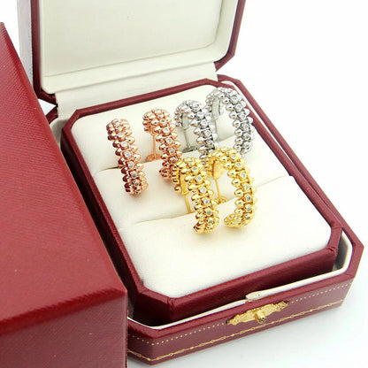 [AURORA]CLASH FULL DIAMOND MEDIUM EARRINGS
