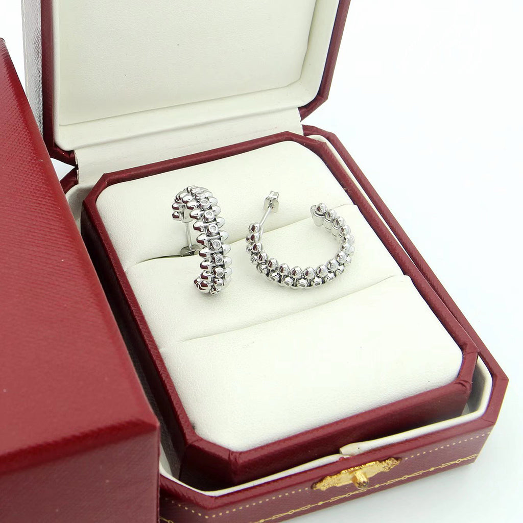 [AURORA]CLASH FULL DIAMOND MEDIUM EARRINGS