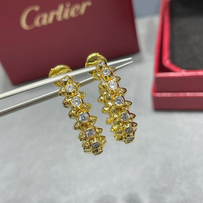 [AURORA]CLASH FULL DIAMOND MEDIUM EARRINGS