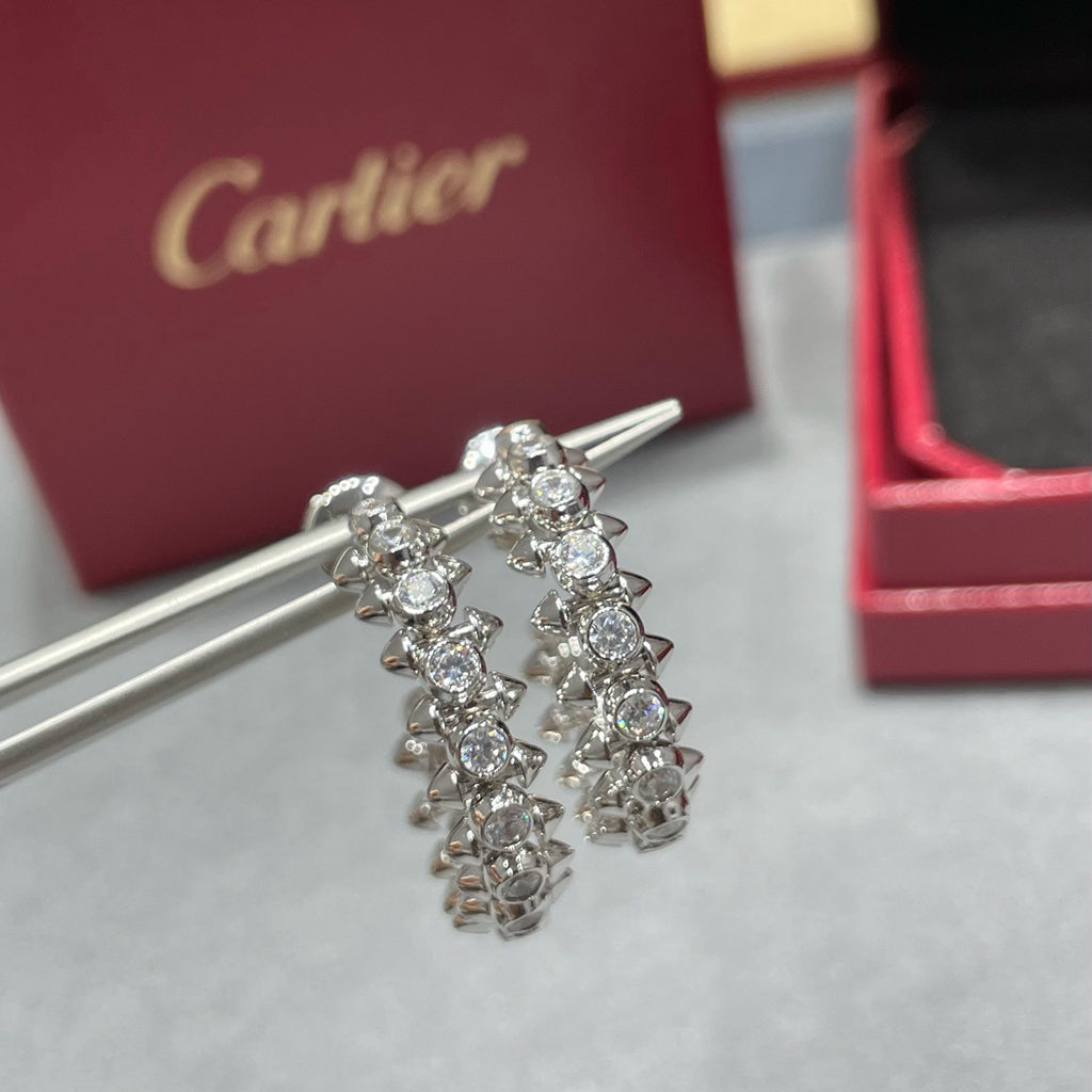 [AURORA]CLASH FULL DIAMOND MEDIUM EARRINGS
