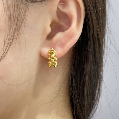 [AURORA]CLASH MINI HOOP EARRINGS