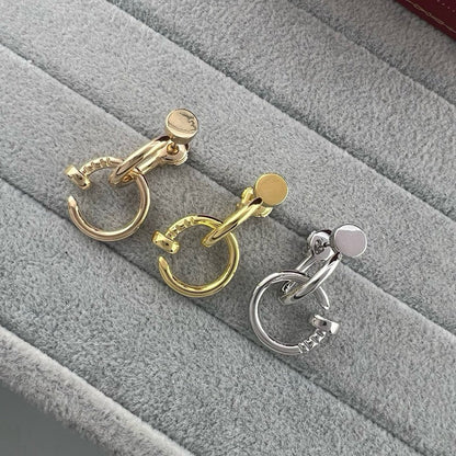 [AURORA]JUSTE NO DIAMOND DOUBLE EARRINGS