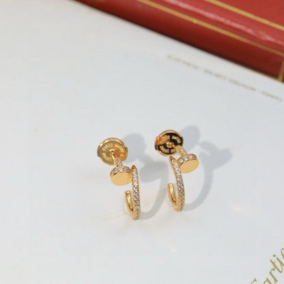 [AURORA]JUSTE FULL DIAMOND DOUBLE EARRINGS