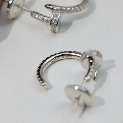 [AURORA]JUSTE FULL DIAMOND DOUBLE EARRINGS