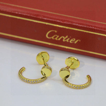 [AURORA]JUSTE FULL DIAMOND DOUBLE EARRINGS