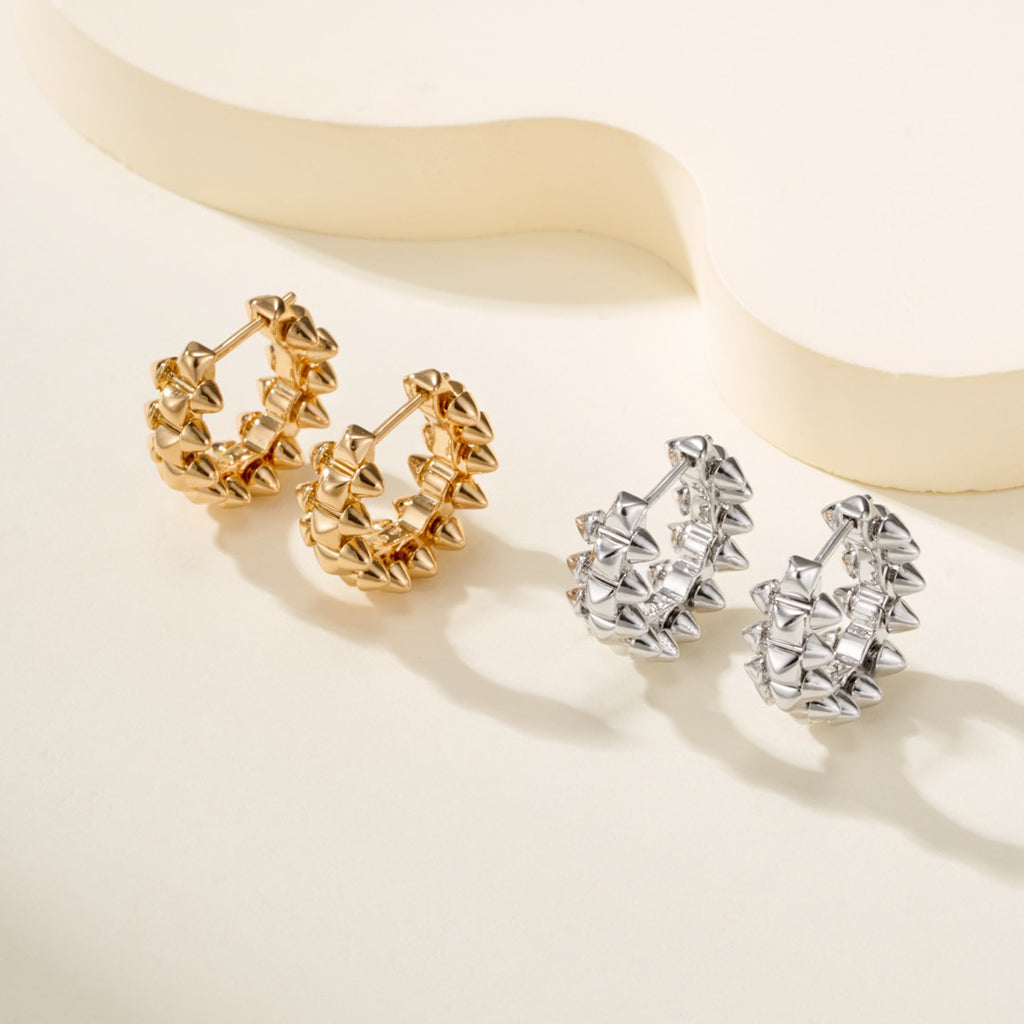 [AURORA]CLASH MINI HOOP EARRINGS