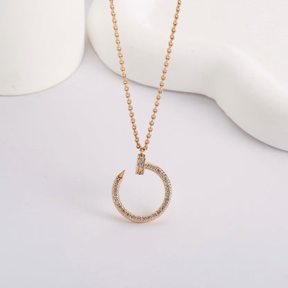 [AURORA]JUSTE NECKLACE FULL DIAMOND