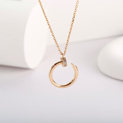 [AURORA]JUSTE NECKLACE FULL DIAMOND