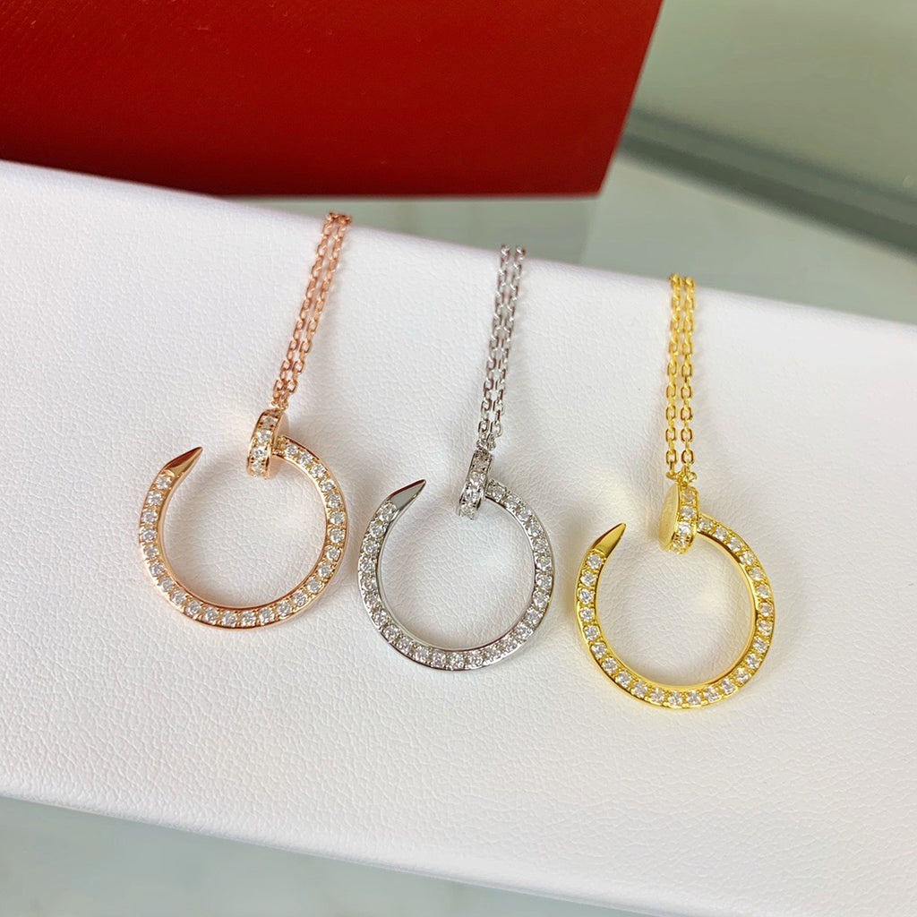 [AURORA]JUSTE NECKLACE FULL DIAMOND