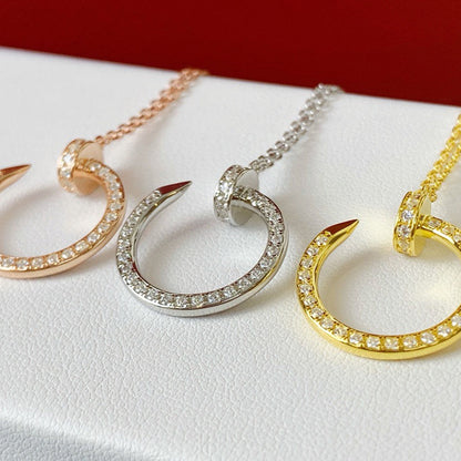 [AURORA]JUSTE NECKLACE FULL DIAMOND