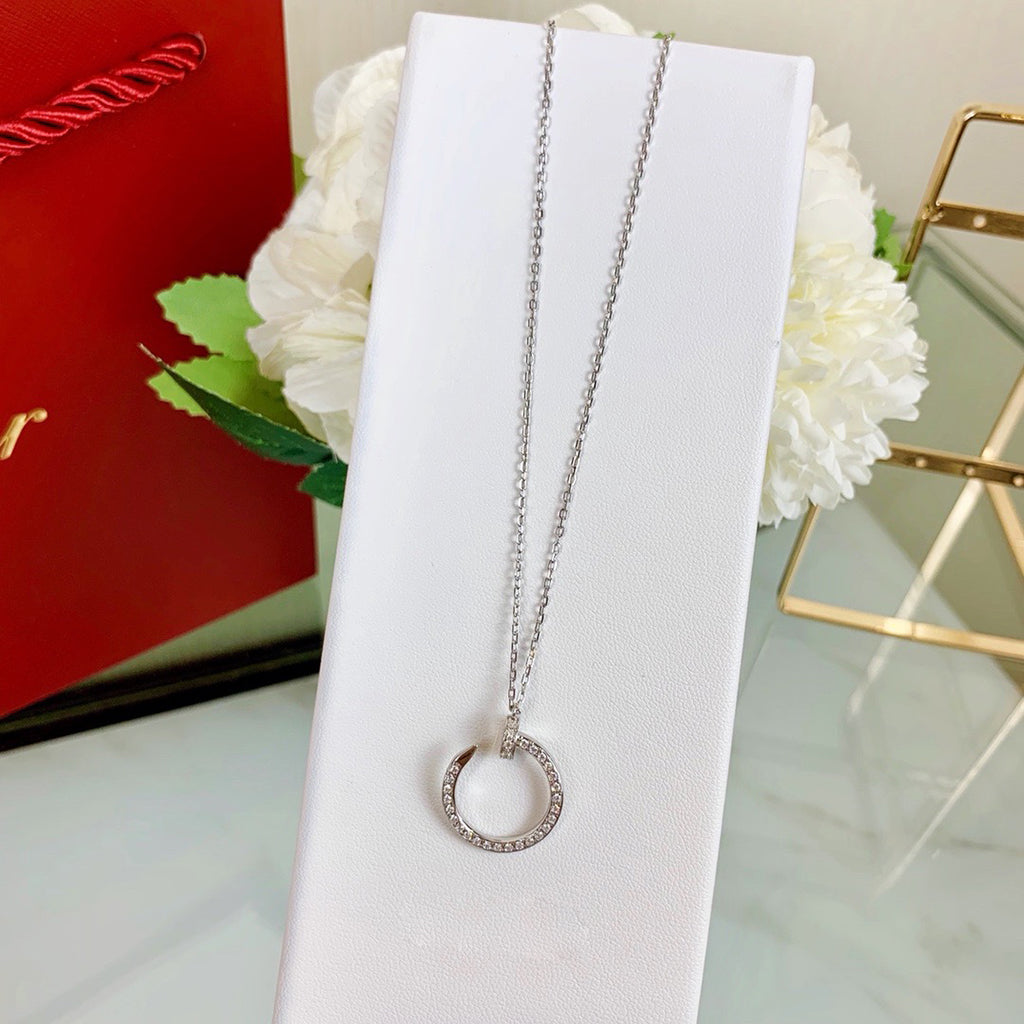 [AURORA]JUSTE NECKLACE FULL DIAMOND