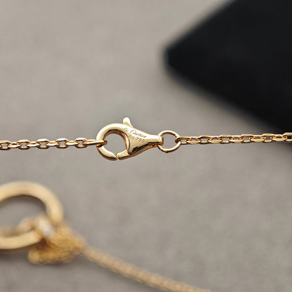 [AURORA]JUSTE NECKLACE HALF DIAMOND