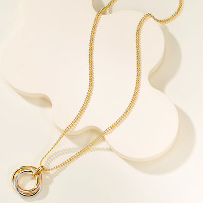 [AURORA]TRINITY LARGE NECKLACE