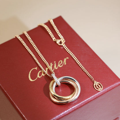 [AURORA]TRINITY MEDIUM  DIAMONDS NECKLACE