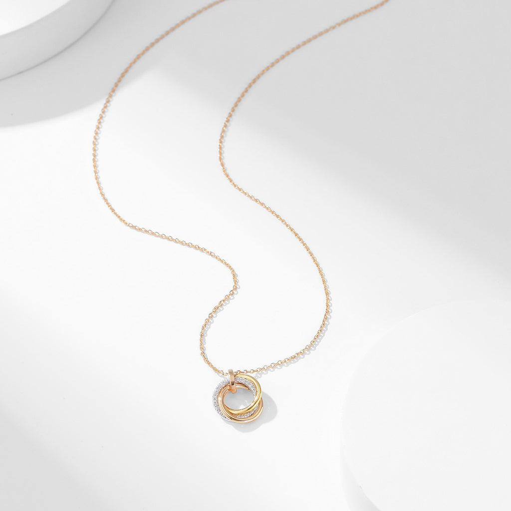 [AURORA]TRINITY SMALL NECKLACE