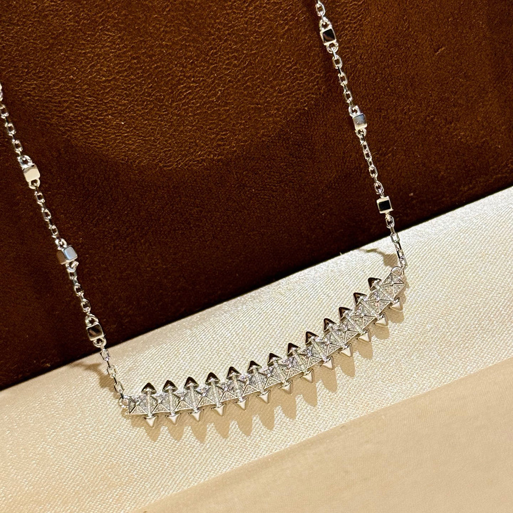 [AURORA]CLASH  SMALL FULL DIAMOND NECKLACE