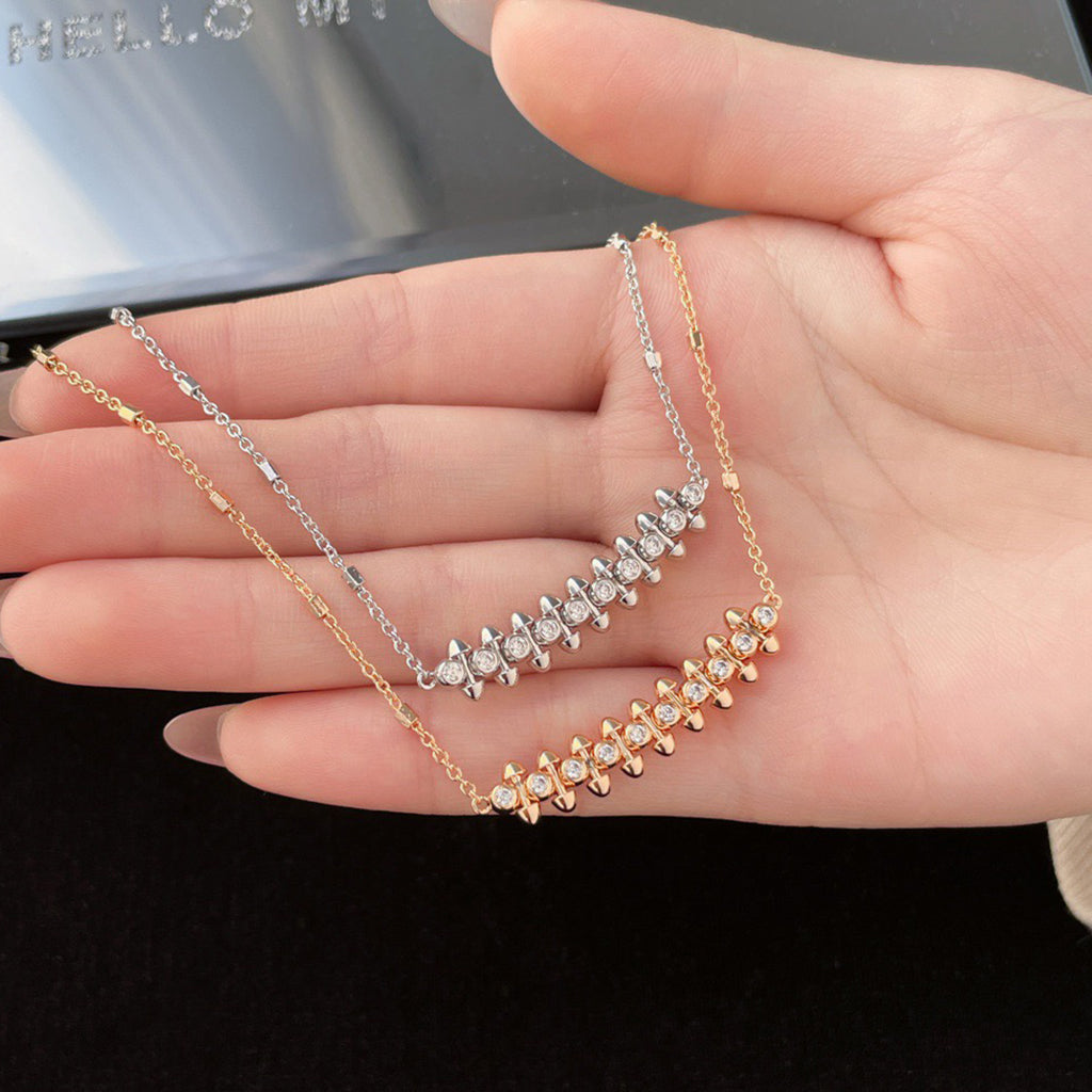 [AURORA]CLASH  MEDIUM DIAMOND NECKLACE