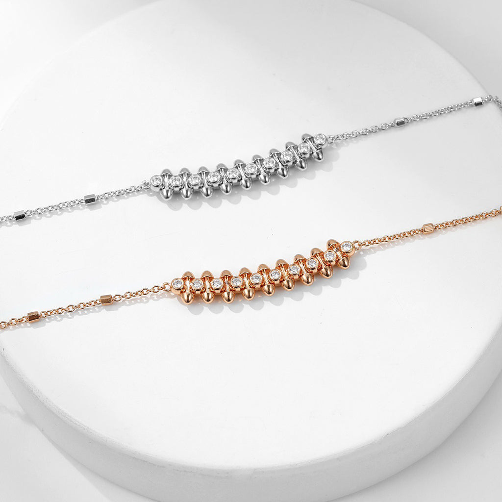 [AURORA]CLASH  MEDIUM DIAMOND NECKLACE
