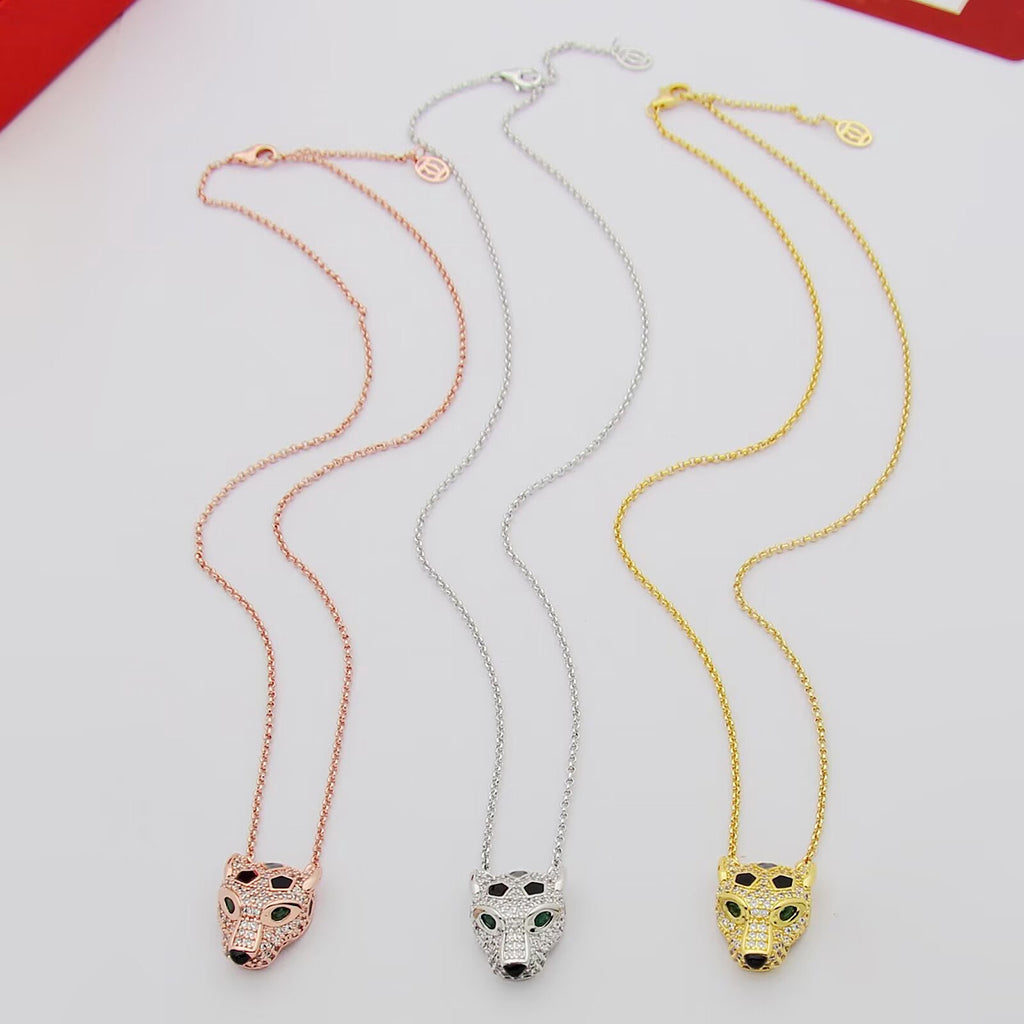 [AURORA]PANTHERE FULL DIAMOND NECKLACE