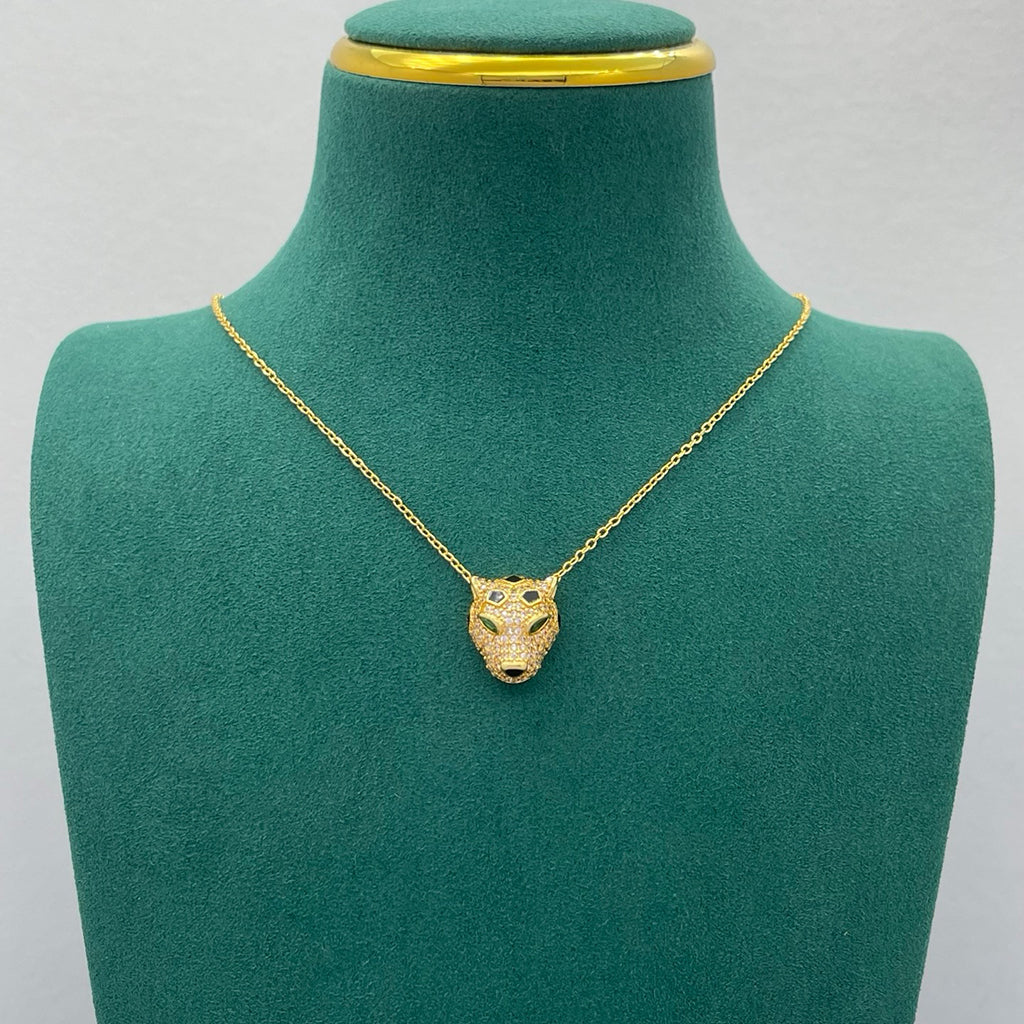 [AURORA]PANTHERE FULL DIAMOND NECKLACE