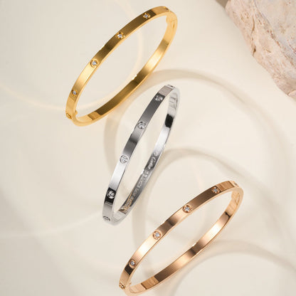 [AURORA]LOVE BRACELET 3.65MM 10 DIAMONDS