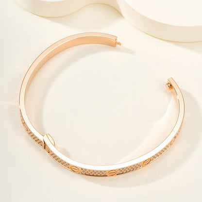 [AURORA]LOVE BRACELET 4.8MM DIAMOND-PAVED