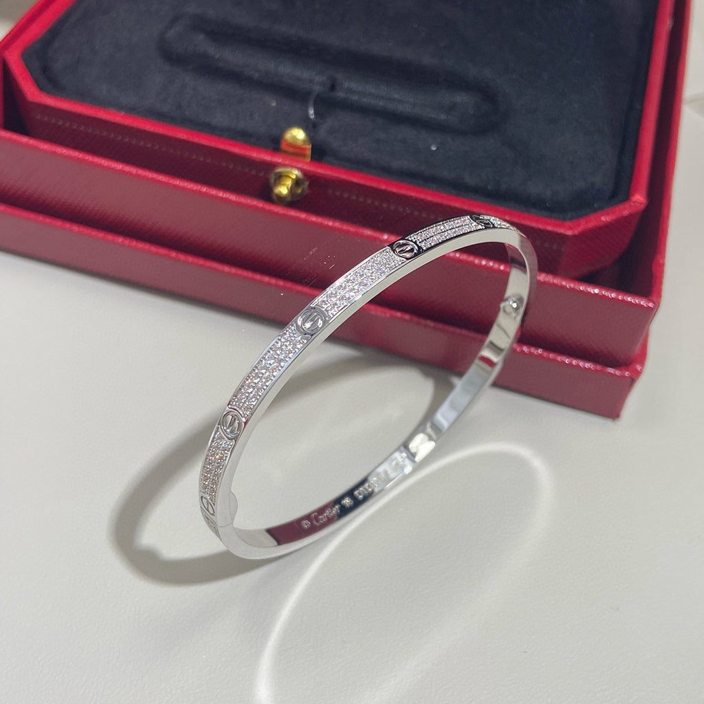 [AURORA]LOVE BRACELET 3.65MM DIAMOND-PAVED
