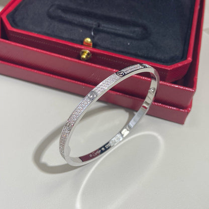 [AURORA]LOVE BRACELET 3.65MM DIAMOND-PAVED