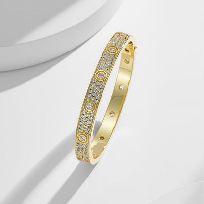 [AURORA]LOVE BRACELET 6.1MM DIAMOND-PAVED 10 BIG DIAMONDS